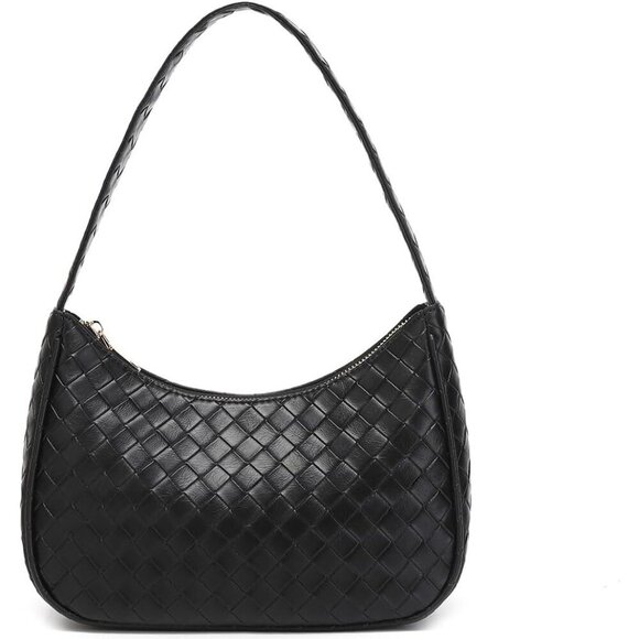 Handbags - Women Bz Black Imported Polyester Pu Leather Zipper Closure Mini Tote Handbag